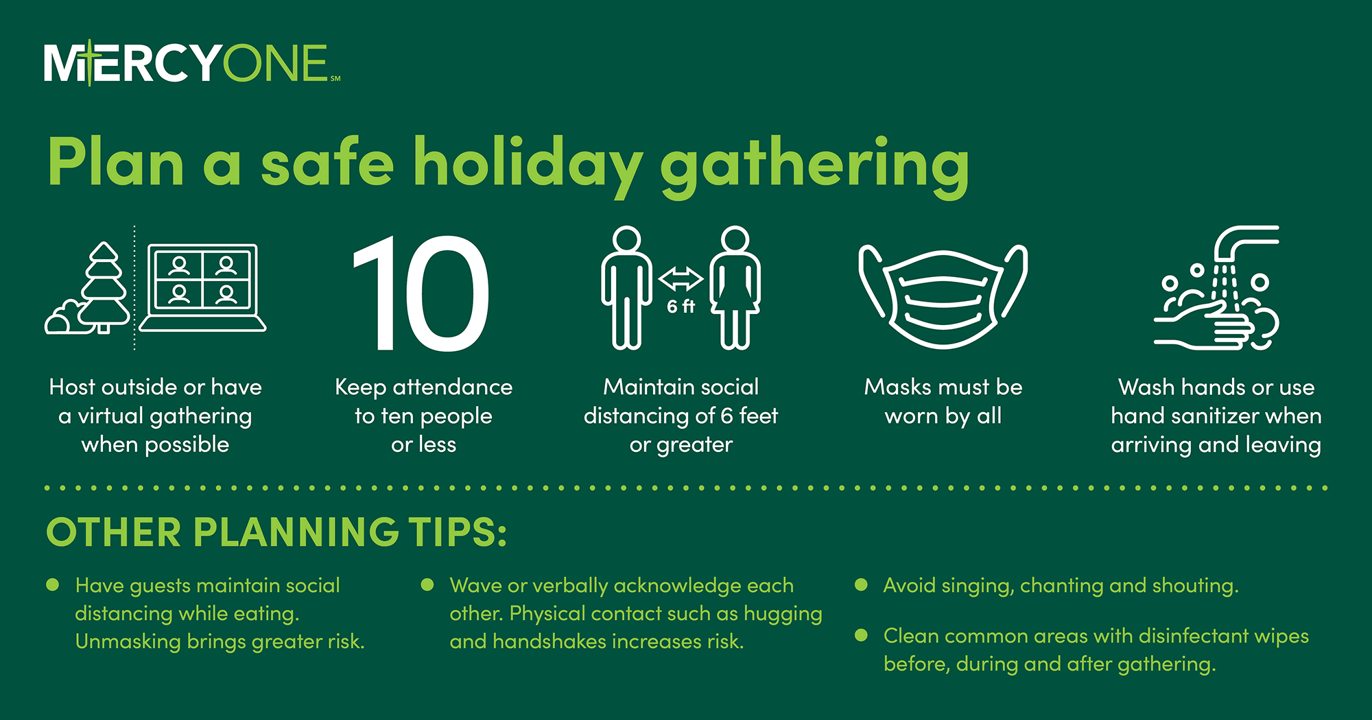 Plan a safe holiday gathering