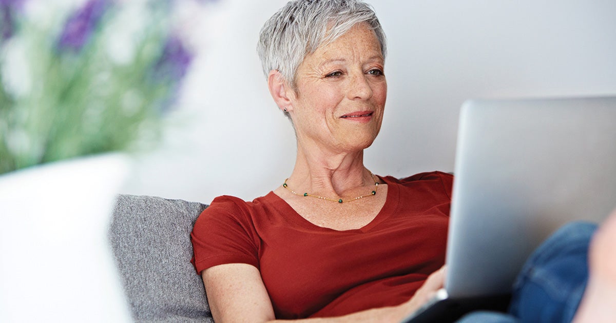 woman with computer