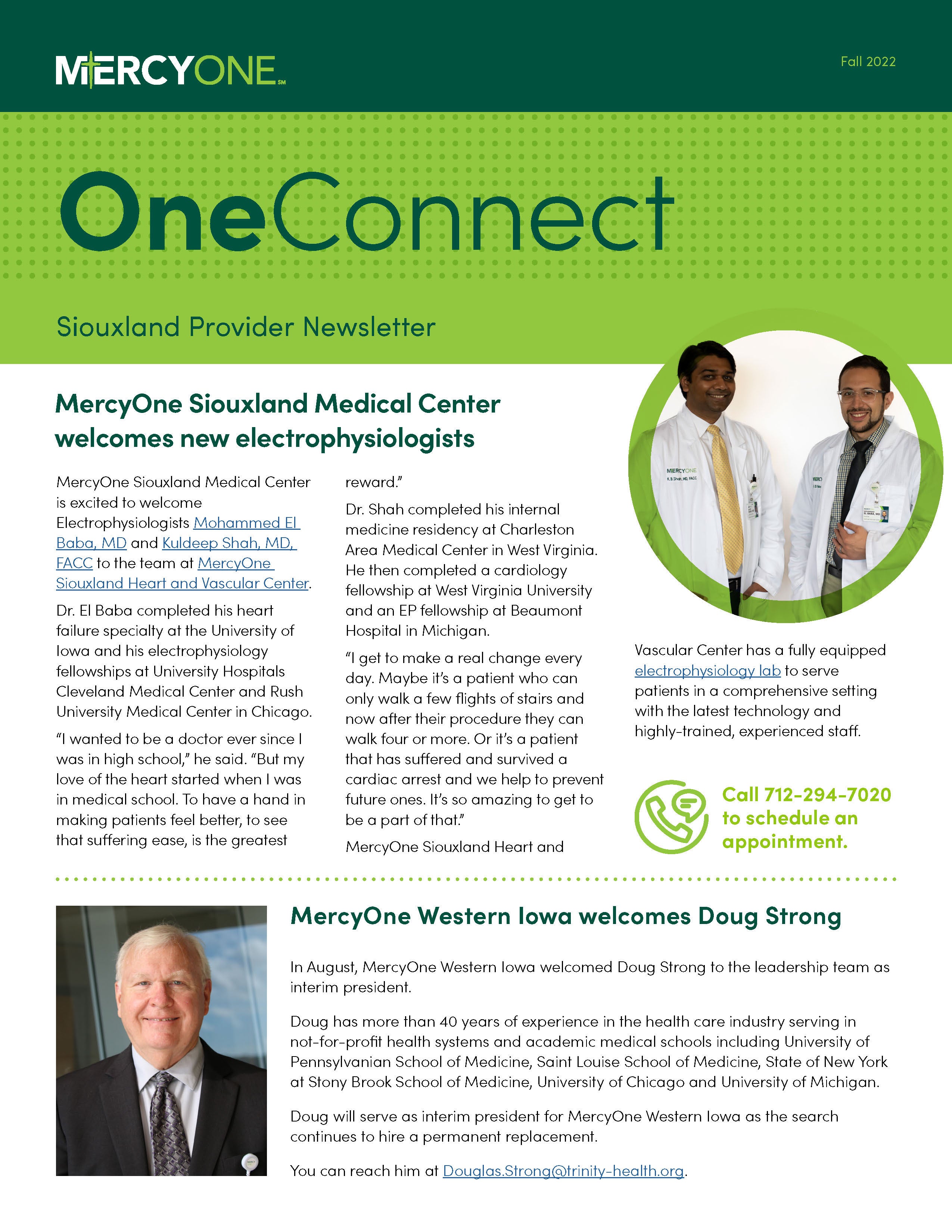 OneConnect Physician Newsletter Fall 2022