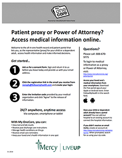 patient portal proxy document