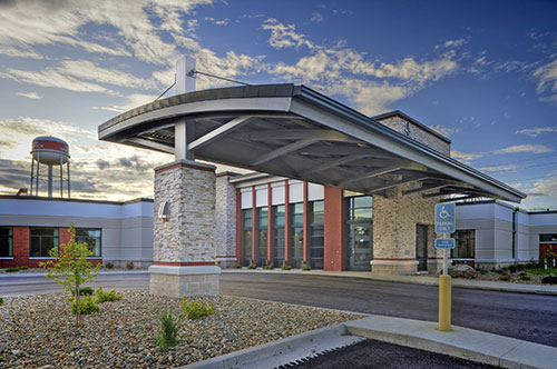 Hospital front entrance